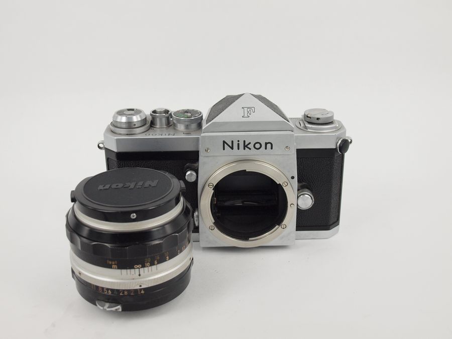  Nikon steeple F silver body+50mm/1.4 AI one set