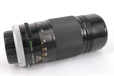佳能 Canon FD 200/4 长焦变焦镜头,手动对焦,FD卡口.