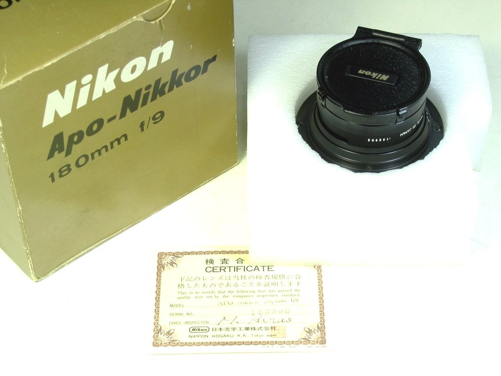  ◆ ◆ ◆ New Nikon APO NIKKOR 180 lens with packaging ◆ ◆ ◆