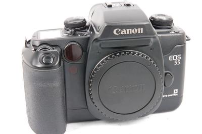 Canon EOS 55 胶片单反相机机身.黑色.