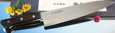 日本著名厨刀制作大师长尾太作品天味寿樂白纸二号本烧牛刀