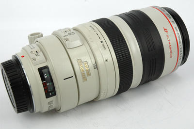 佳能Canon EF 100-400/4.5-5.6 IS 大白,红圈大变焦镜头,自动对焦,有原罩