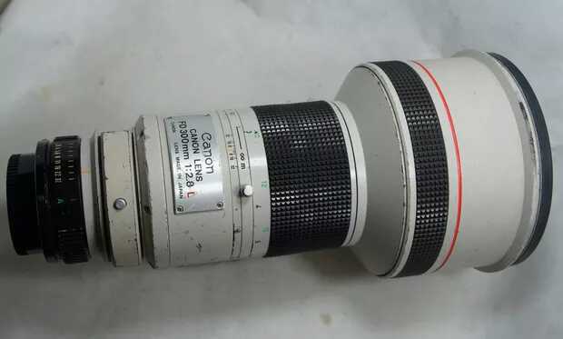  Canon FD port 300mm F2.8L fixed focus lens
