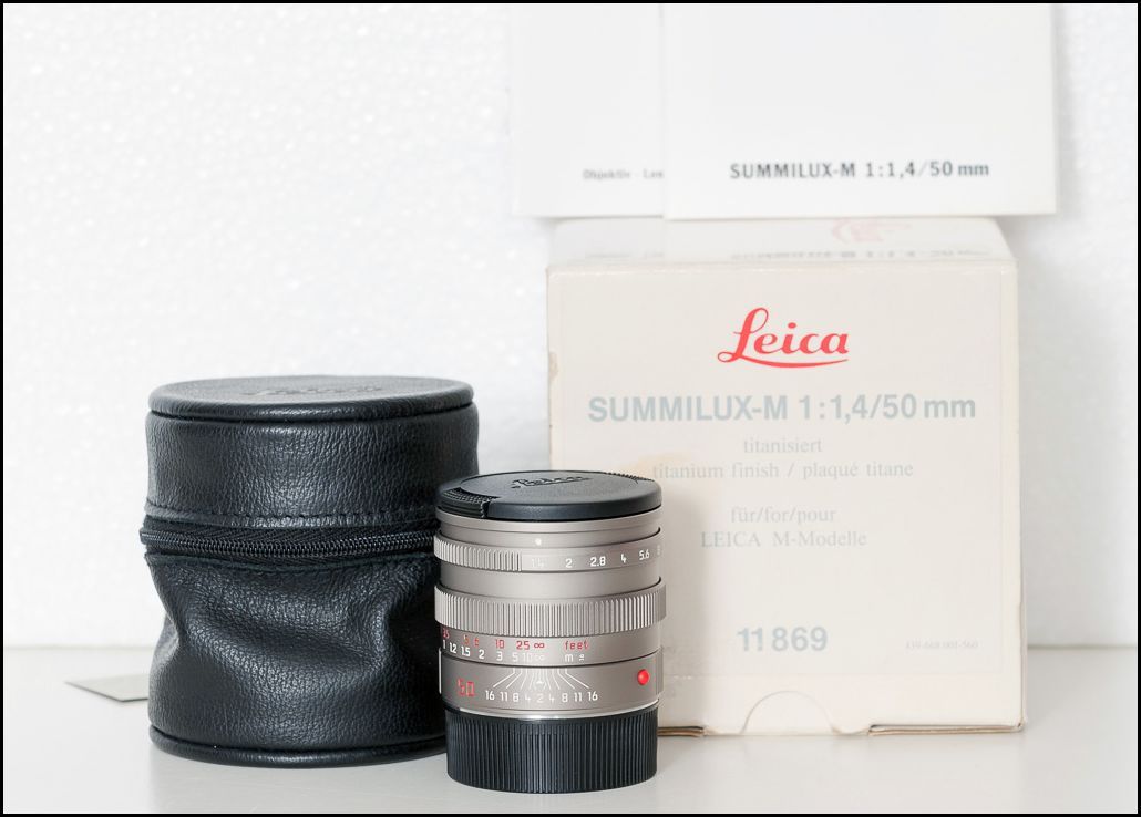 徕卡 Leica M 50/1.4 SUMMILUX-M 钛色 钛金版 带包装