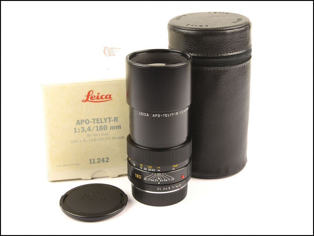 徕卡 Leica R 180/3.4 APO长生剑 后期 方字版 带白盒包装（36号段）