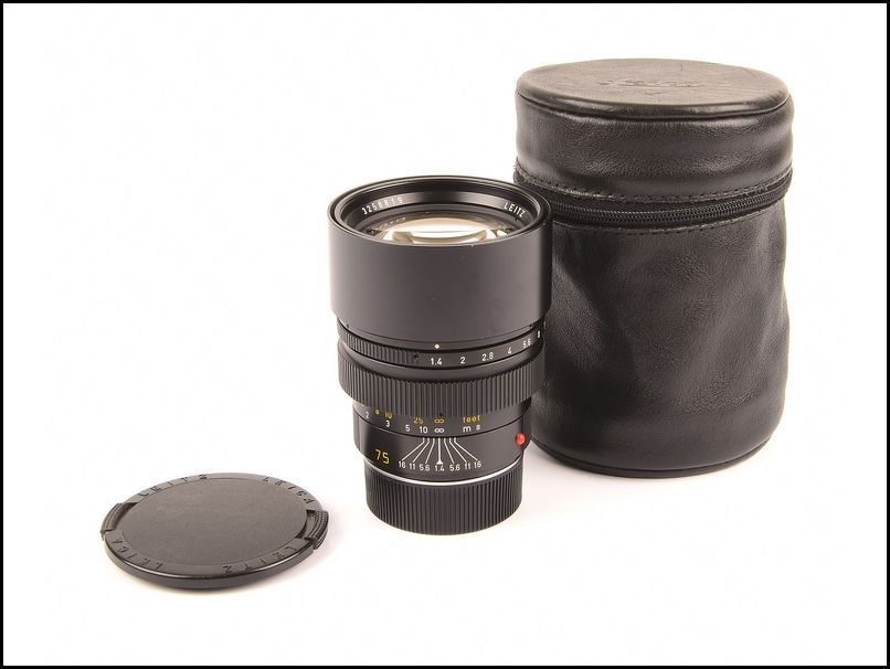 徕卡 Leica M 75/1.4 SUMMILUX-M E60 加产 自带罩 带皮套