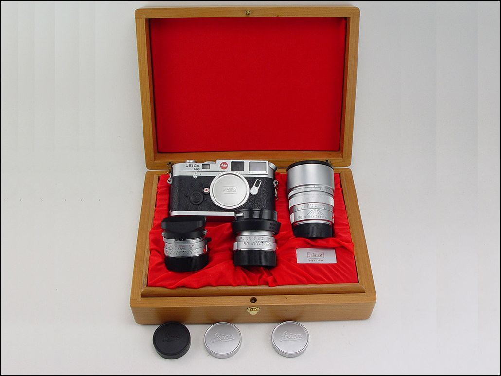 徕卡 Leica LHSA 25周年 M6 + 35/2 + 50/2 + 90/2 带木盒，包装盒