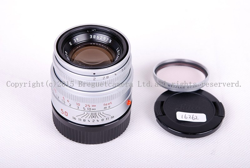 【美品 】Leica/徕卡 SUMMICRON M50/2 E39 银色386号段 #jp16262