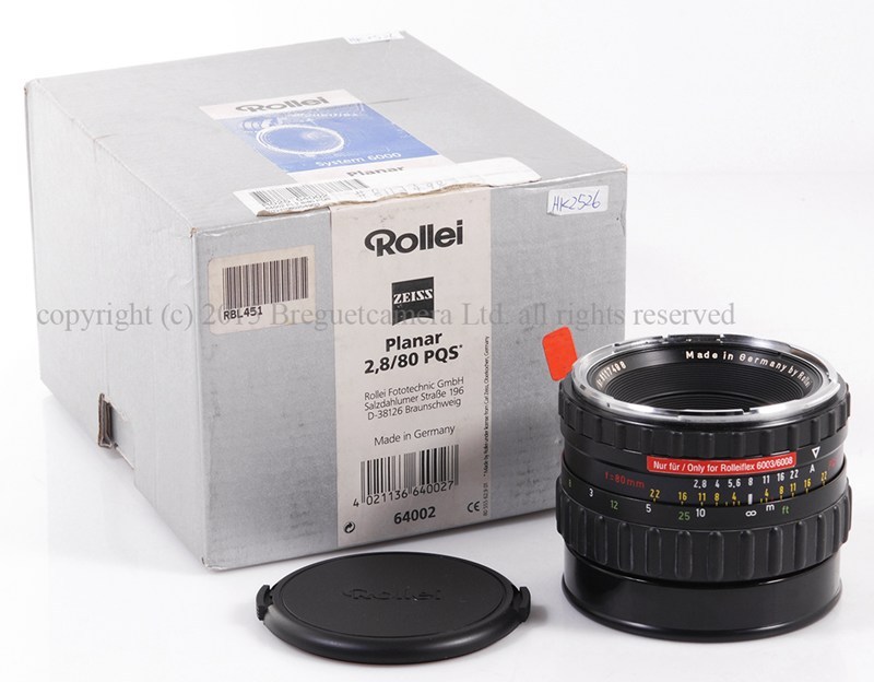 【美品】Rollei/禄来 6000/HY6系列 Planar 80/2.8 HFT PQS镜头