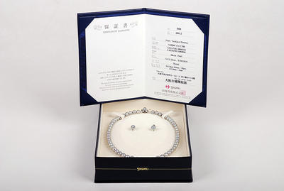 【珍品】TASAKI/田崎 珍珠项链&耳环 带包装和保证书#jp16282