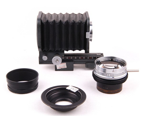 Leica/徠卡 Hektor 125/2.5镜头带皮腔 VISO 60/3.5镜接环#01423