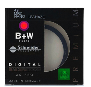 B+W 49mm XS-PRO MRC Nano UV XSP超薄多层纳米镀膜UV镜 大陆正品行货