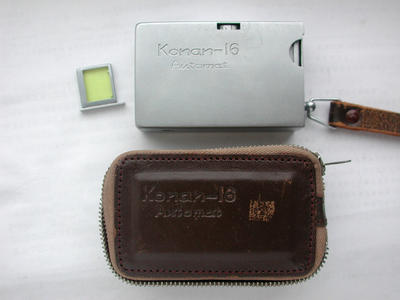 日产微型相机Konan-16 Automat！原装皮套和黄镜！