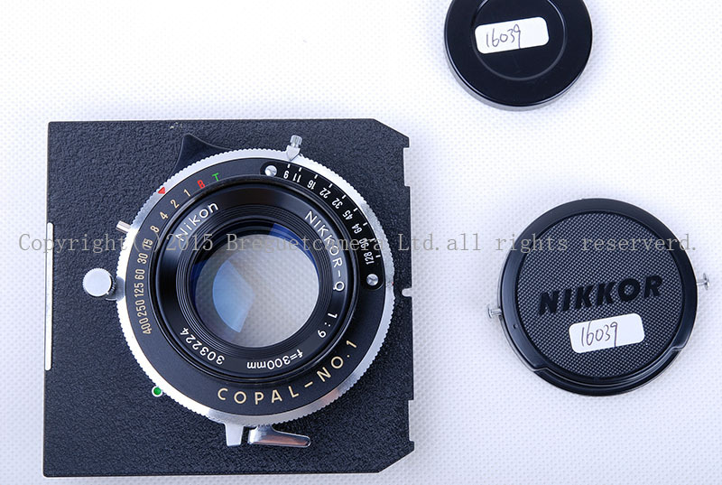 【美品】NIKON/尼康 NIKKOR-Q 300/9 8X10座机镜带双轨板 #jp16039