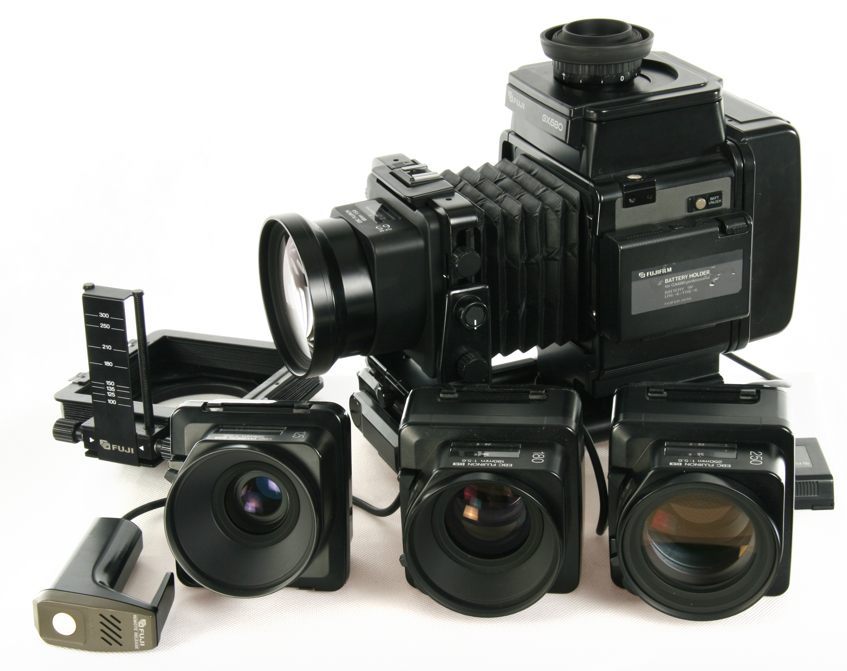GX680,65,125,180,250镜头，快门线一条，充