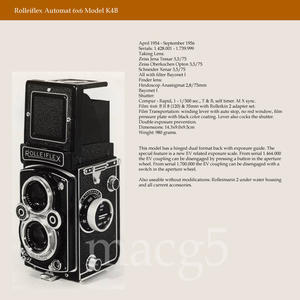 禄来双反 Rolleiflex MX K4B 德产120胶片相机 蔡司镜头