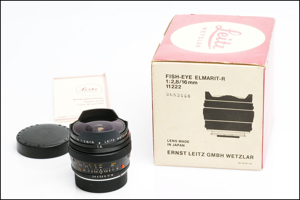 徕卡 Leica R 16/2.8 Fisheye-Elmarit-R 鱼眼镜头 带包装