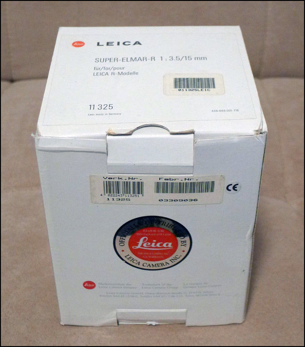 徕卡 Leica R 15/3.5 SUPER-ELMAR-R ROM 鱼眼镜头 带白盒包装