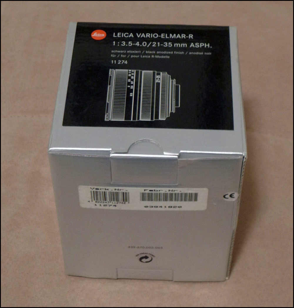 徕卡 Leica R 21-35/3.5-4.0 ASPH ROM 带银盒包装 新品展示品