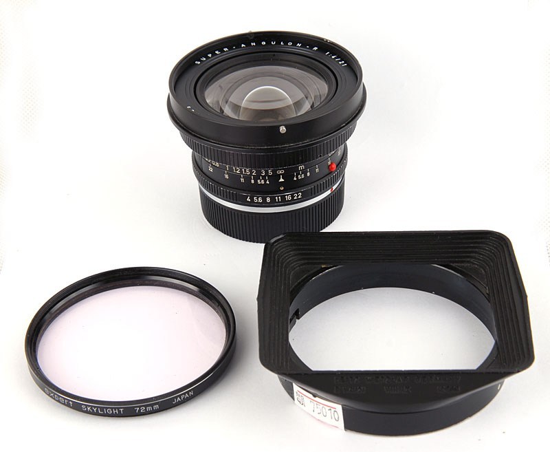 【良品】Leica/徕卡 Super-Angulon- R 21/4 带光罩 #75010