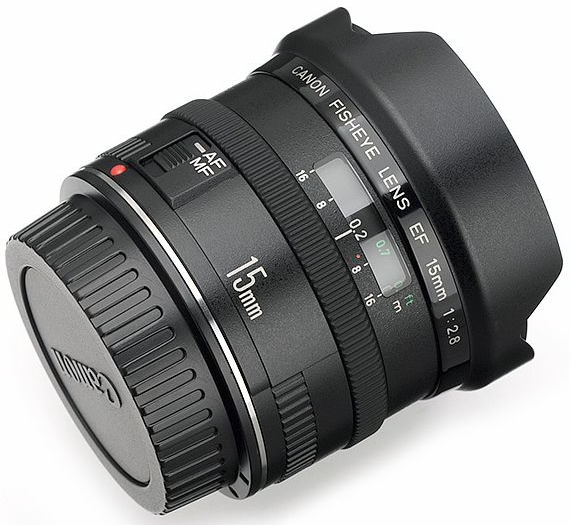 约95%新 Canon/佳能 EF15/2.8 15 2.8 鱼眼镜头 