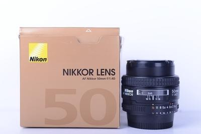99新 尼康 50/1.4 D 标准镜头 【带包装】
