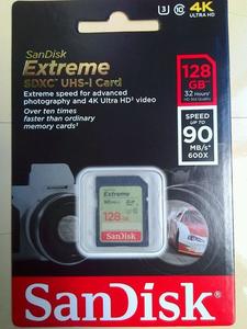 闪迪 至尊极速SDHC/SDXC UHS-I存储卡（128GB）