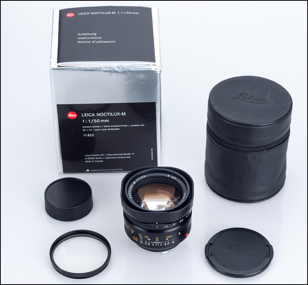 徕卡 Leica M 50/1.0 NOCTILUX-M 原厂6-BIT 第四代 398号段 新同品
