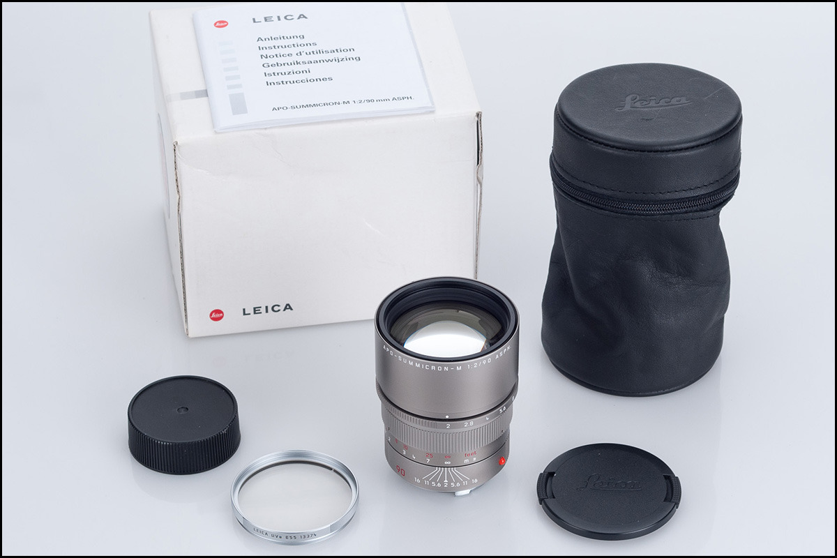 徕卡 Leica M 90/2 APO ASPH 原厂6-BIT 双A 钛版 带包装 送原厂UV