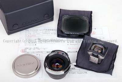 【美品】Contax/康泰时 Hologon T* G 16/8 银色带取景器 已改Leica M口