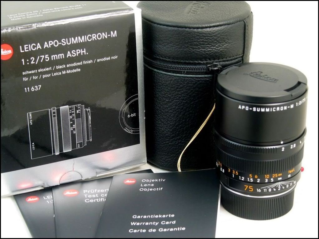 徕卡 Leica M 75/2 APO ASPH 6-BIT 新品 带包装（联保2年，非水）