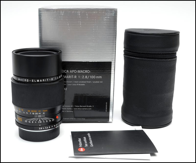徕卡 Leica R 100/2.8 APO MACRO ROM 微距镜头 带银盒包装