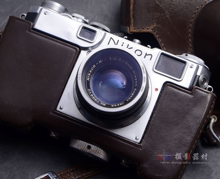 旁轴 NIKON 尼康 S2+50/2镜头 尼康经典135胶片相机 带皮套
