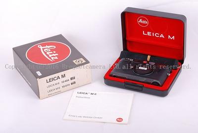 【收藏级美品】Leica/徠卡 M6 0.72 黑色盘机身 10404 #jp16667
