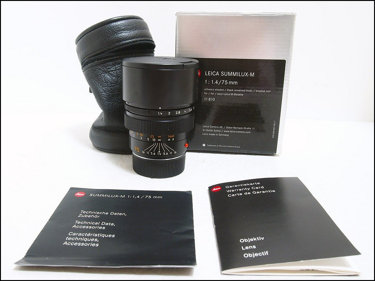徕卡 Leica M 75/1.4 SUMMILUX-M E60 德产 后期 带银盒包装
