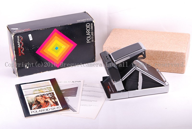 【良品】Polaroid/宝丽莱 SX-70 land camera SONAR 银色黑皮波拉机 