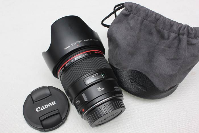 佳能 EF 35mm f/1.4L红圈镜头,支持置换佳能一代24-70 2.8镜头