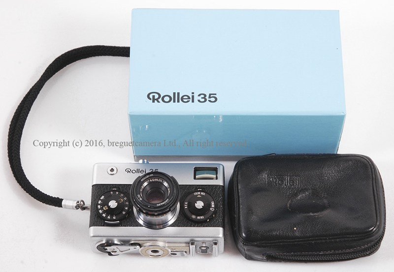 【美品】ROLLEI/禄来 Rollei 35 带TESSAR 40/3.5 银色相机包装齐全