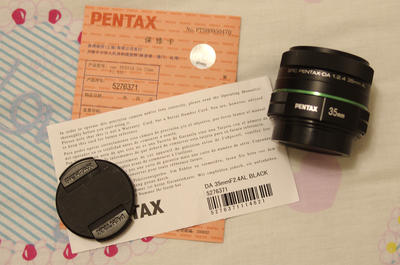 国内行货 宾得 PENTAX-DA 35mm f/2.4 AL 保守95新