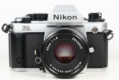 尼康 NIKON FA 日产135胶片单反相机 钛帘 + nikkor 50/1.8镜头