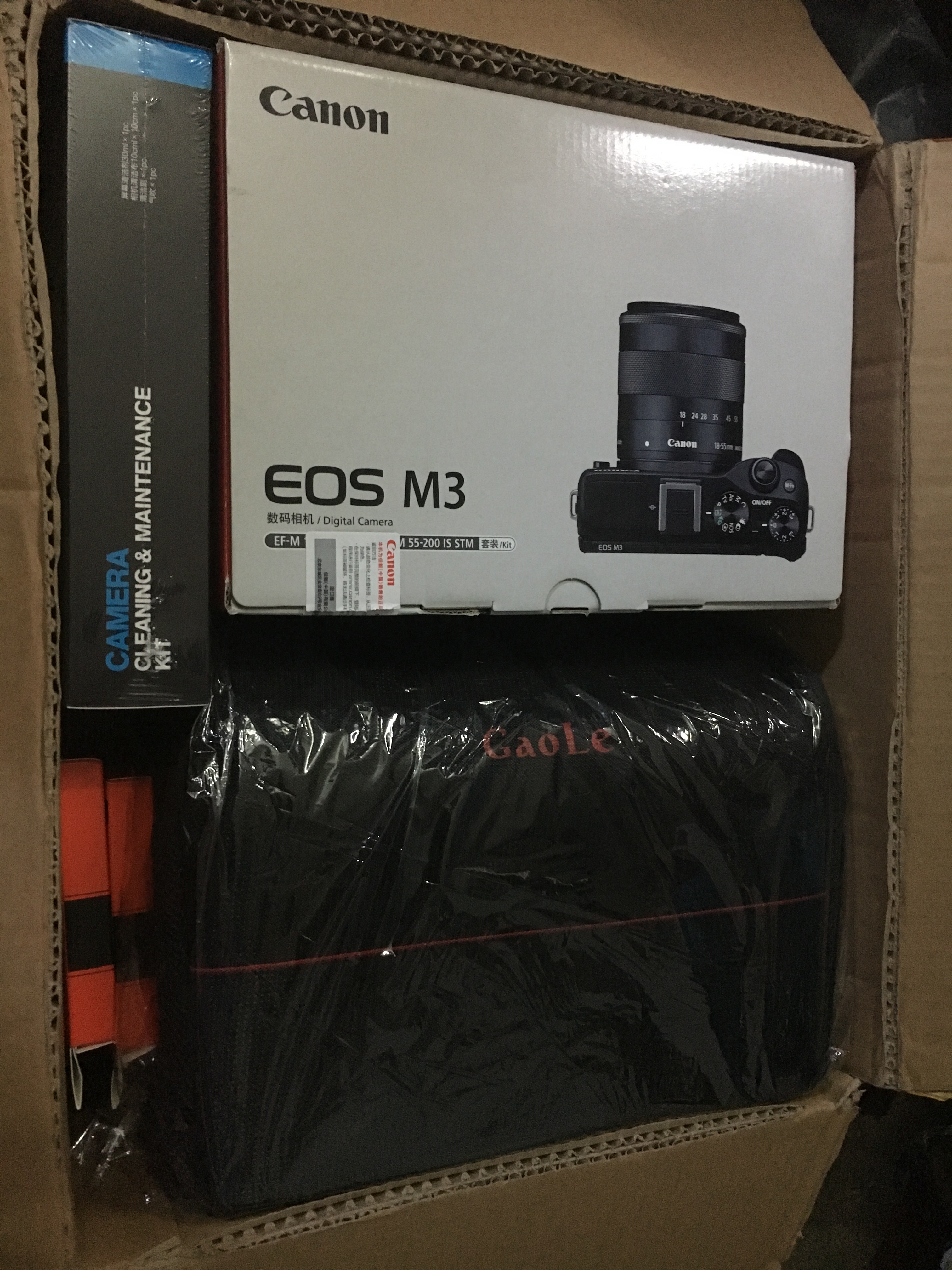 佳能 EOS M3 微单双镜头套机（白）
