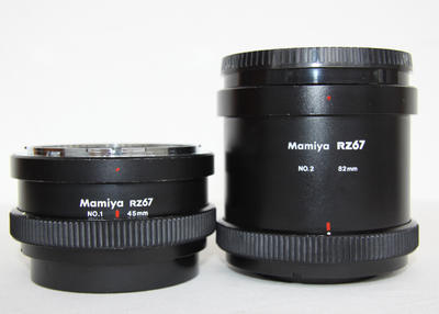 玛米亚 Mamiya RZ67用1号 2号 45mm 82mm 近摄环 两只 