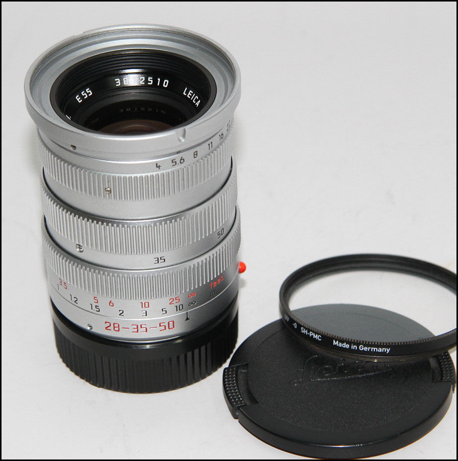 徕卡 Leica M 28-35-50/4 ASPH 全铜银色 带滤镜