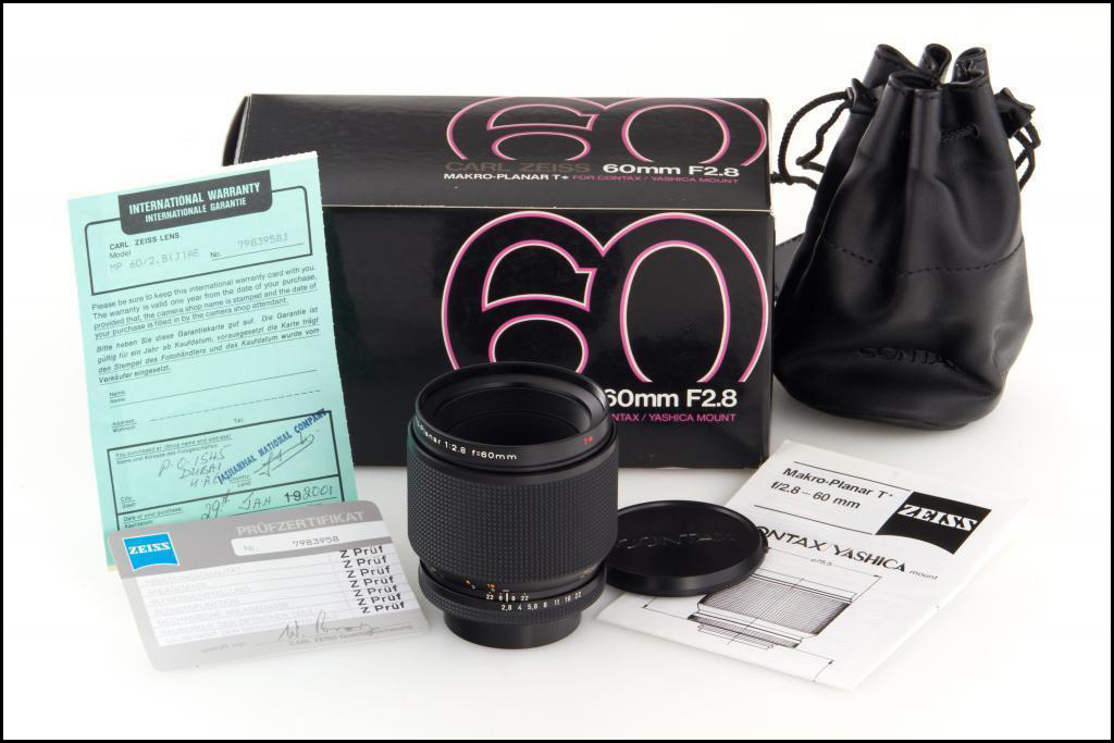 康泰时 Contax 60mm f/2.8 Makro T* 微距镜头 新品 带包装