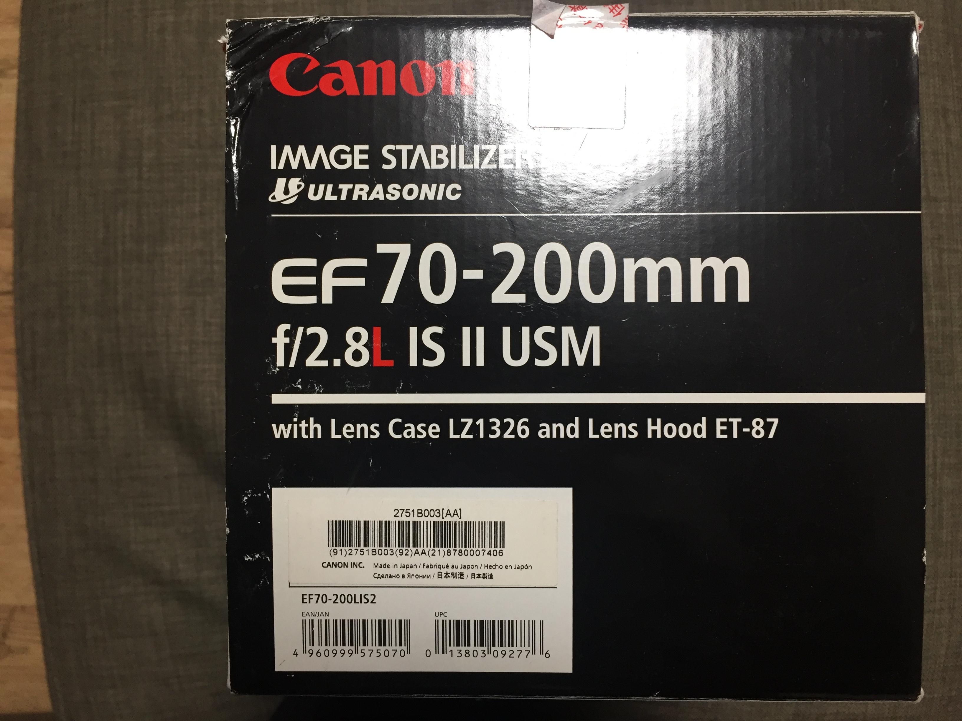 佳能 EF 70-200mm f/2.8L IS USM(小白IS)