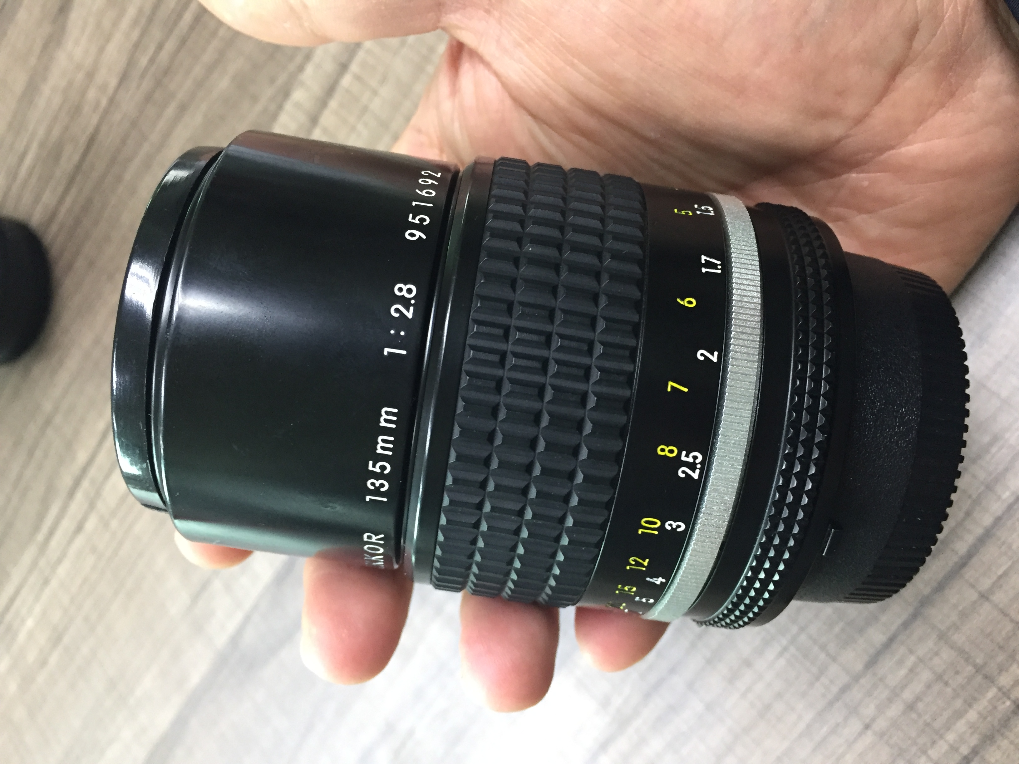  Nikkor AIS 135 2.8 Manual Focus Lens