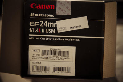 国行， 12年初购买， 使用少 佳能 EF 24mm f/1.4L II USM