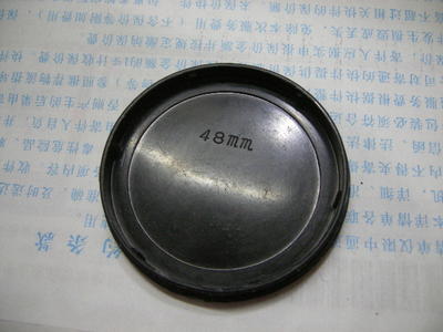珠江48MM镜头盖（闷盖，按压式带英文珠江字样）原广州珠江相机厂