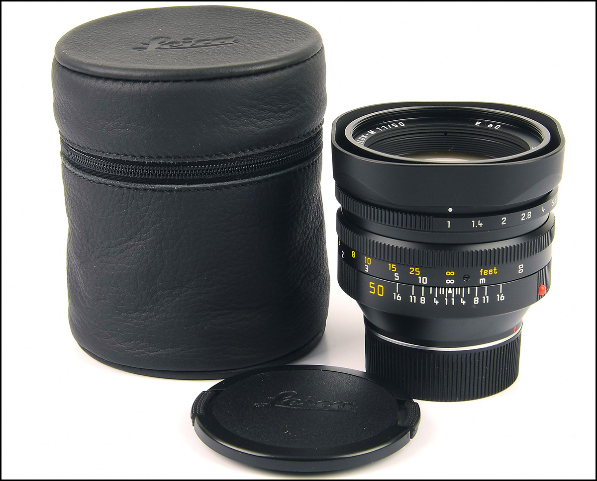 徕卡 Leica M 50/1.0 NOCTILUX-M 第四代 带皮套 成色极新！