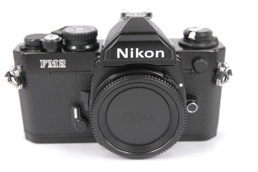 Nikon FM2 胶片单反相机机身,黑色.